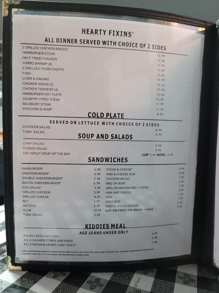 Battlefield Restaurant Menu image 1