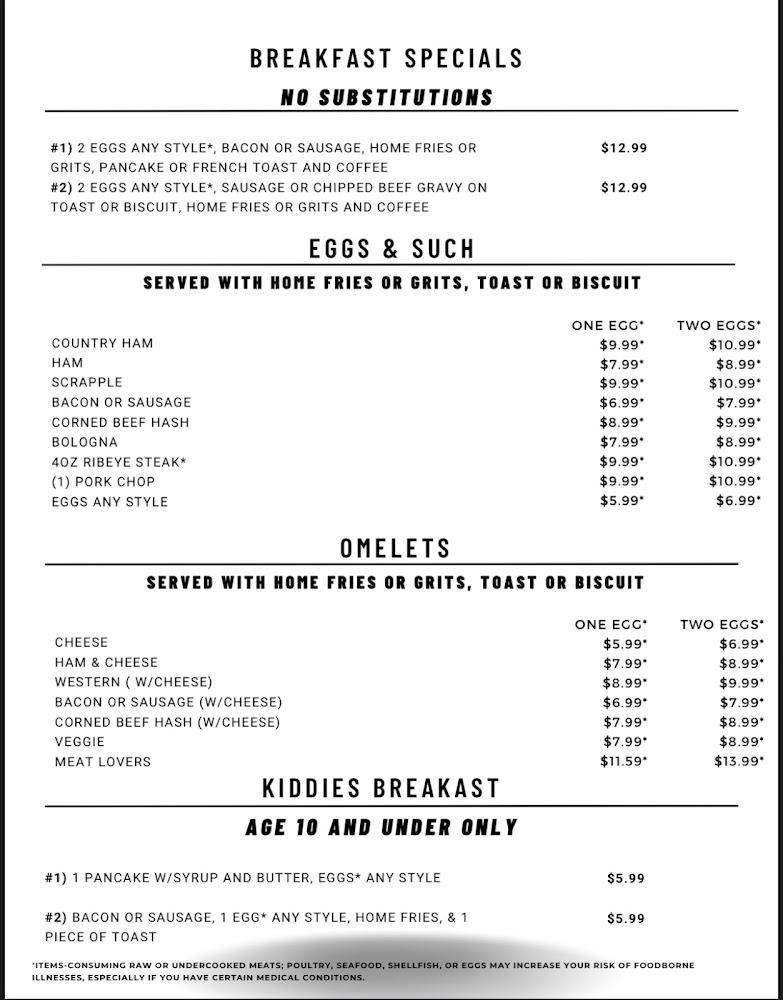 Battlefield Restaurant Menu image 4
